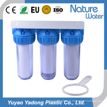 Alojamento Inline do sistema do filtro de água de 3 fases